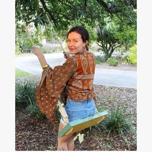 ✨boho bell sleeves top✨